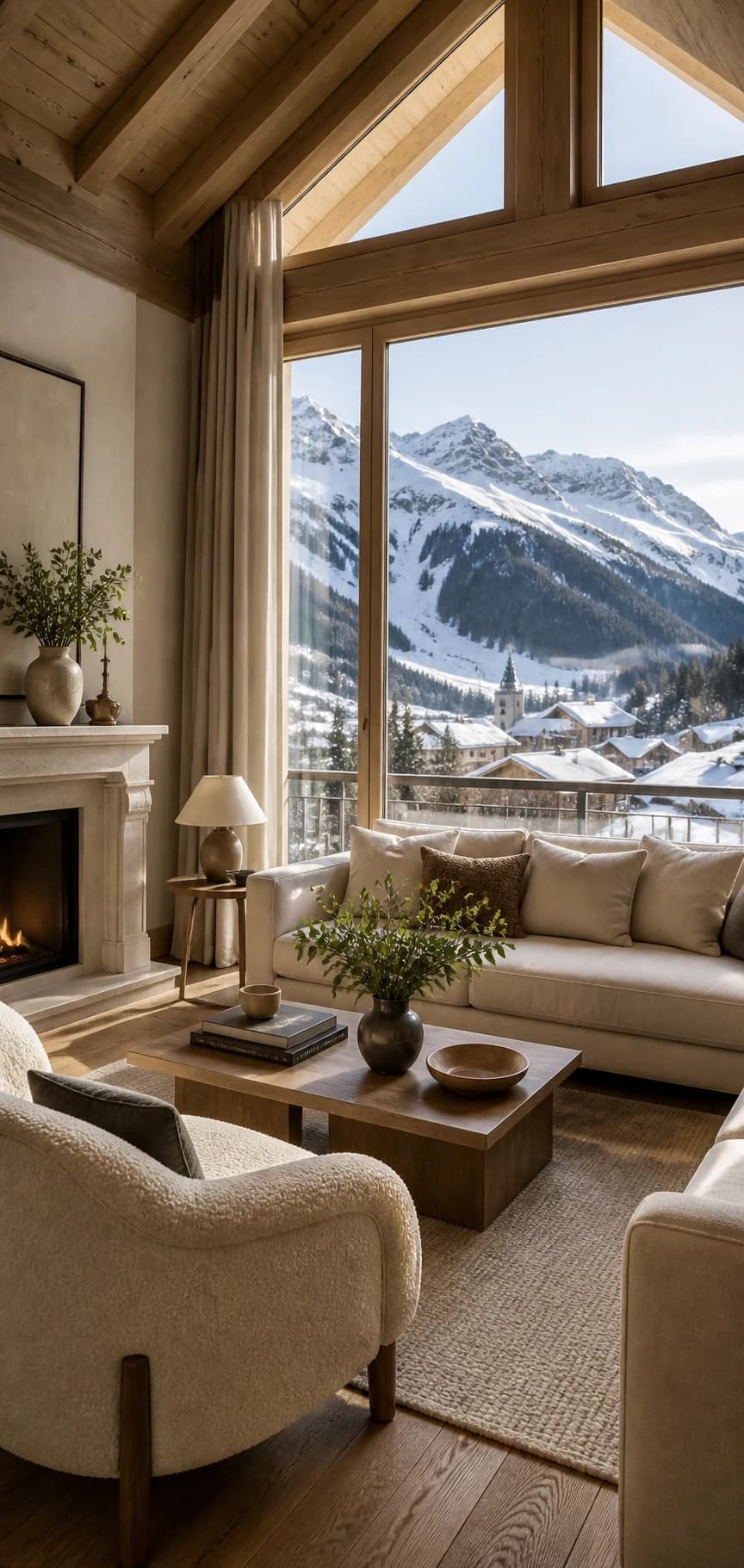 A refined chalet in the French Alps