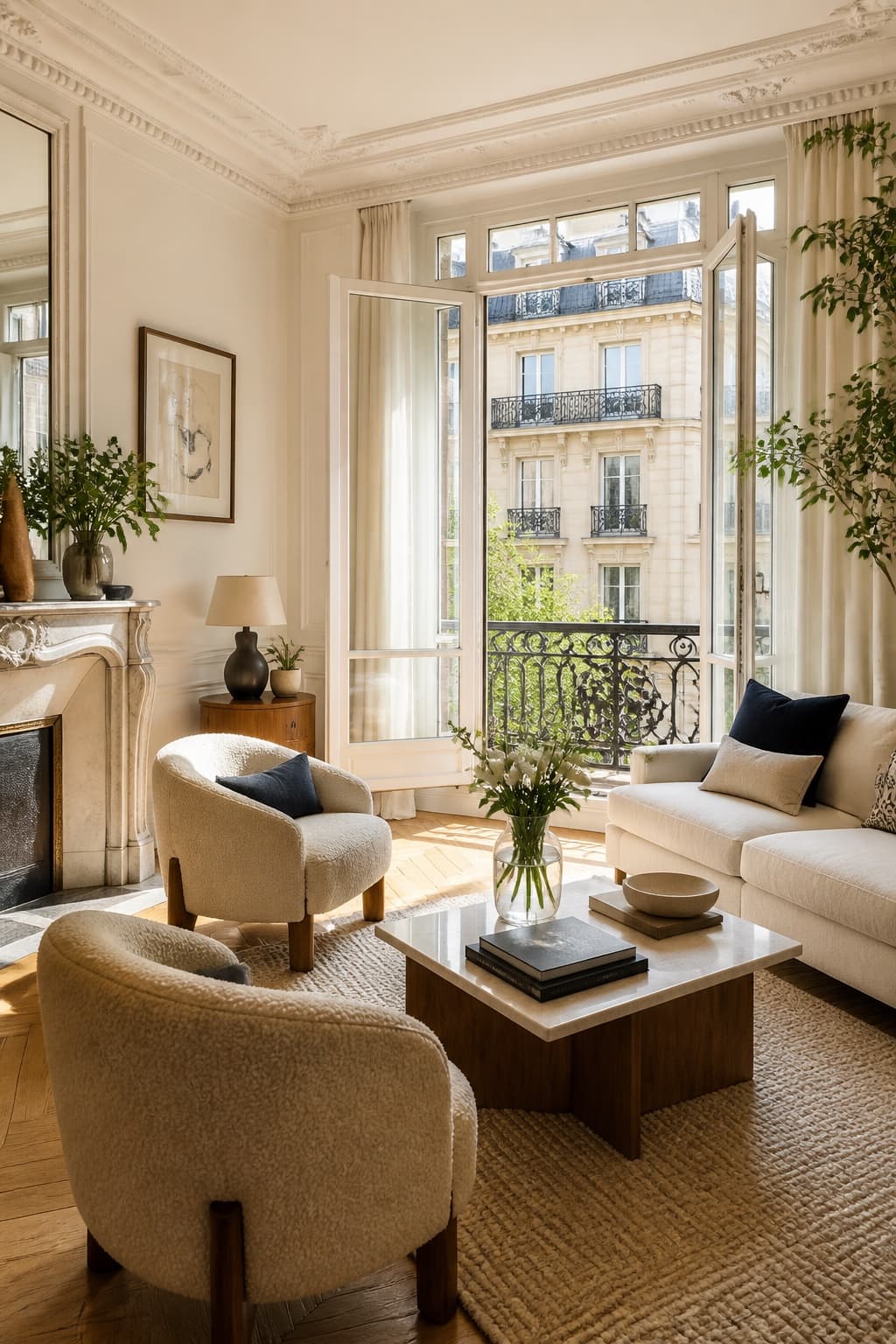 A furnished Parisian residence