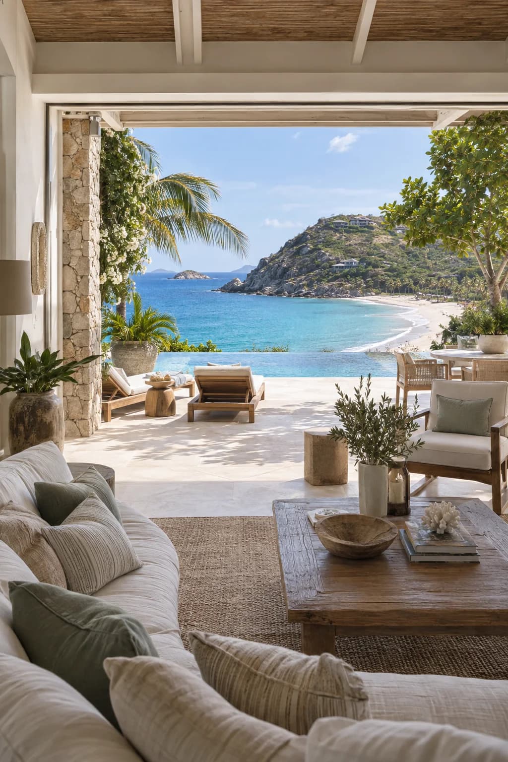A prime furnished villa overlooking Flamands beach in Saint-Barthélemy