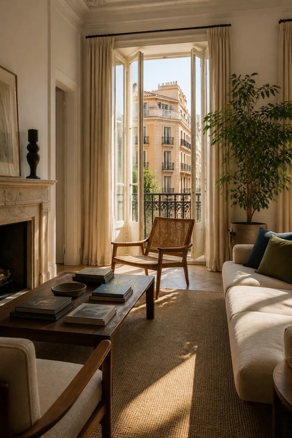An elegant furnished apartment in Madrid